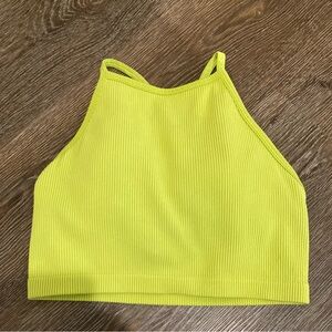 JoyLab Neon Green Ribbed Top